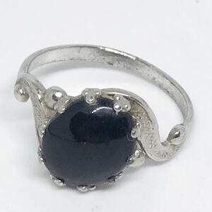 Vintage Sterling Silver JP Ring Stone Size 5.25 Signed